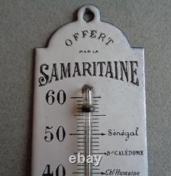 Plaque émaillée Thermomètre publicitaire la Samaritaine vers 1910