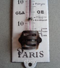 Plaque émaillée Thermomètre publicitaire la Samaritaine vers 1910