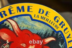 Plaque émaillée VACHE QUI RIT enamel sign emailschild