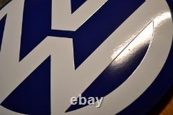 Plaque émaillée VOLKSWAGEN VW logo 41 cm enamel sign emailschild