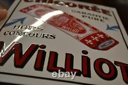Plaque émaillée WILLIOT chicorée café alimentaire déco cuisine enamel sign