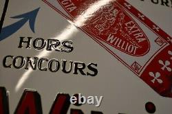 Plaque émaillée WILLIOT chicorée café alimentaire déco cuisine enamel sign