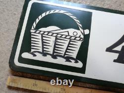 Plaque émaillée aire de pique nique 100 x 30cm panier camping