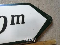 Plaque émaillée aire de pique nique 100 x 30cm panier camping