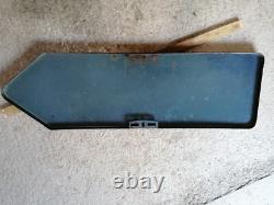 Plaque émaillée aire de pique nique 100 x 30cm panier camping