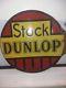 Plaque emaillee anciene dunlop double face