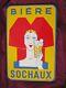 Plaque émaillée ancienne Bière Sochaux