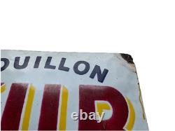 Plaque émaillée ancienne Bouillon KUB