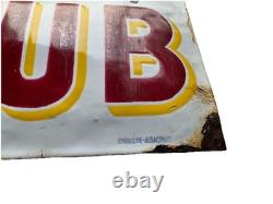 Plaque émaillée ancienne Bouillon KUB