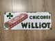 Plaque émaillée ancienne CHICORÉE EXTRA WILLIOT publicitaire vintage