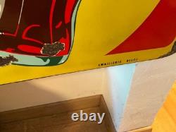 Plaque émaillée ancienne COCA-COLA 1957