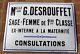 Plaque émaillée ancienne Consultation Sage Femme de 1ière classe. TOP ETAT