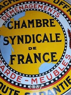 Plaque émaillée ancienne EAS chambre syndicale de France