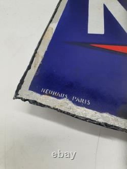 Plaque émaillée ancienne KERVOLINE Double face 60×39 cm Originale