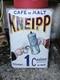 Plaque &eacute;maill&eacute;e ancienne KNEIPP enamel sign no Maggi Kub