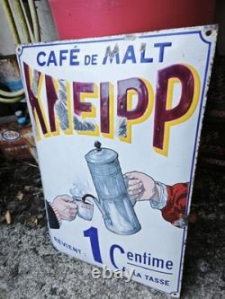 Plaque émaillée ancienne KNEIPP enamel sign no Maggi Kub