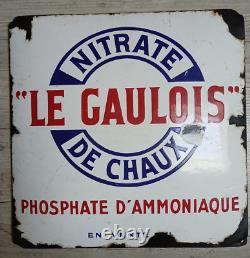 Plaque émaillée ancienne LE GAULOIS