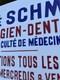 Plaque &eacute;maill&eacute;e ancienne M&eacute;tier Enseigne Consultations Dentiste Chirurgien