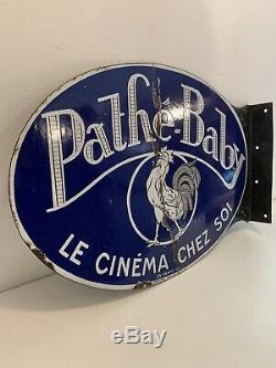 Plaque emaillee ancienne Pathé Baby