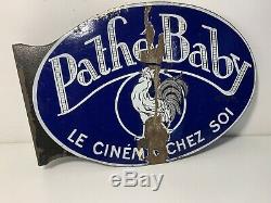 Plaque emaillee ancienne Pathé Baby