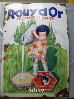 Plaque émaillée ancienne Rouy d'OR