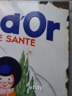 Plaque émaillée ancienne Rouy d'OR