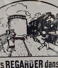 Plaque émaillée ancienne SNCF