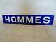Plaque emaillée ancienne XXL HOMMES old enamel MEN JAPY FRERES déco industriel