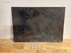 Plaque émaillée ancienne bombée