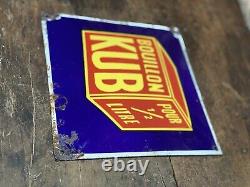 Plaque emaillee ancienne bouillon kub