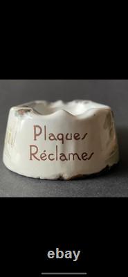 Plaque émaillée ancienne/cendrier/bateau/plaques Réclames/Koekelberg