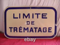 Plaque emaillee ancienne code fluviale