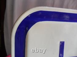 Plaque emaillee ancienne code fluviale