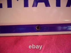 Plaque emaillee ancienne code fluviale