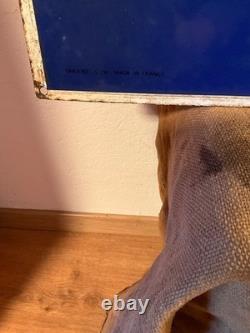 Plaque émaillée ancienne double face MICHELIN, SMLF82 Paris