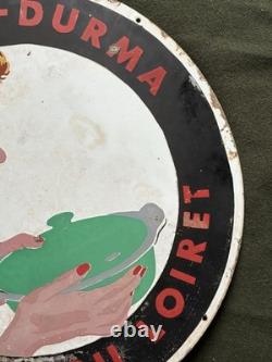 Plaque émaillée ancienne publicitaire ROYAL DURMA LOIRET