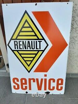Plaque emaillee ancienne renault