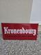 Plaque &eacute;maill&eacute;e bi&egrave;re Kronenbourg
