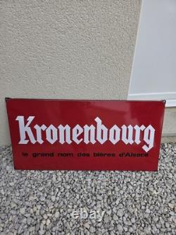 Plaque émaillée bière Kronenbourg
