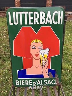 Plaque émaillée bière de Lutterbach