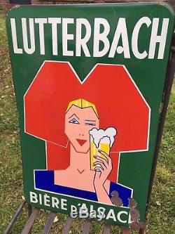 Plaque émaillée bière de Lutterbach