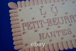 Plaque émaillée biscuits LU petit beurre Lefevre utile ++ 60 cm ++ enamel sign
