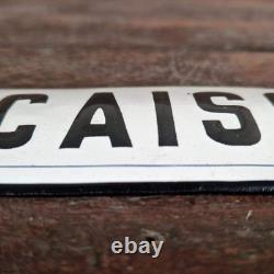 Plaque émaillée bombée Caisse