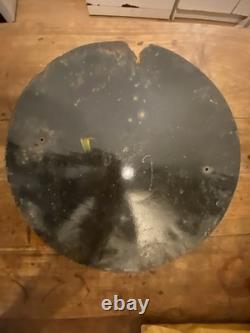 Plaque émaillée bombée- D. A. S Défense Automobile et Sportive- Diamètre 40 Cm