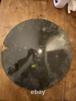 Plaque émaillée bombée- D. A. S Défense Automobile et Sportive- Diamètre 40 Cm