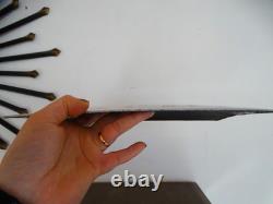 Plaque émaillée bombée ancienne SIGNAL D'INCENDIE PAR SONNERIE PARIS 27 x 21