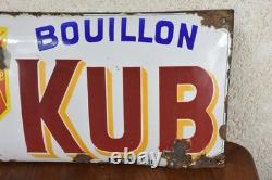 Plaque émaillée bouillon KUB