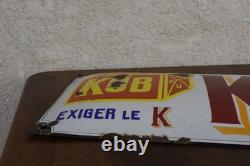 Plaque émaillée bouillon KUB