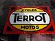 Plaque emaillee cycles Terrot Motos