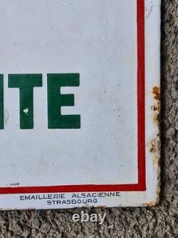 Plaque émaillée de metier COIFFEUR DAMES MESSIEURS pour la marque PERMA